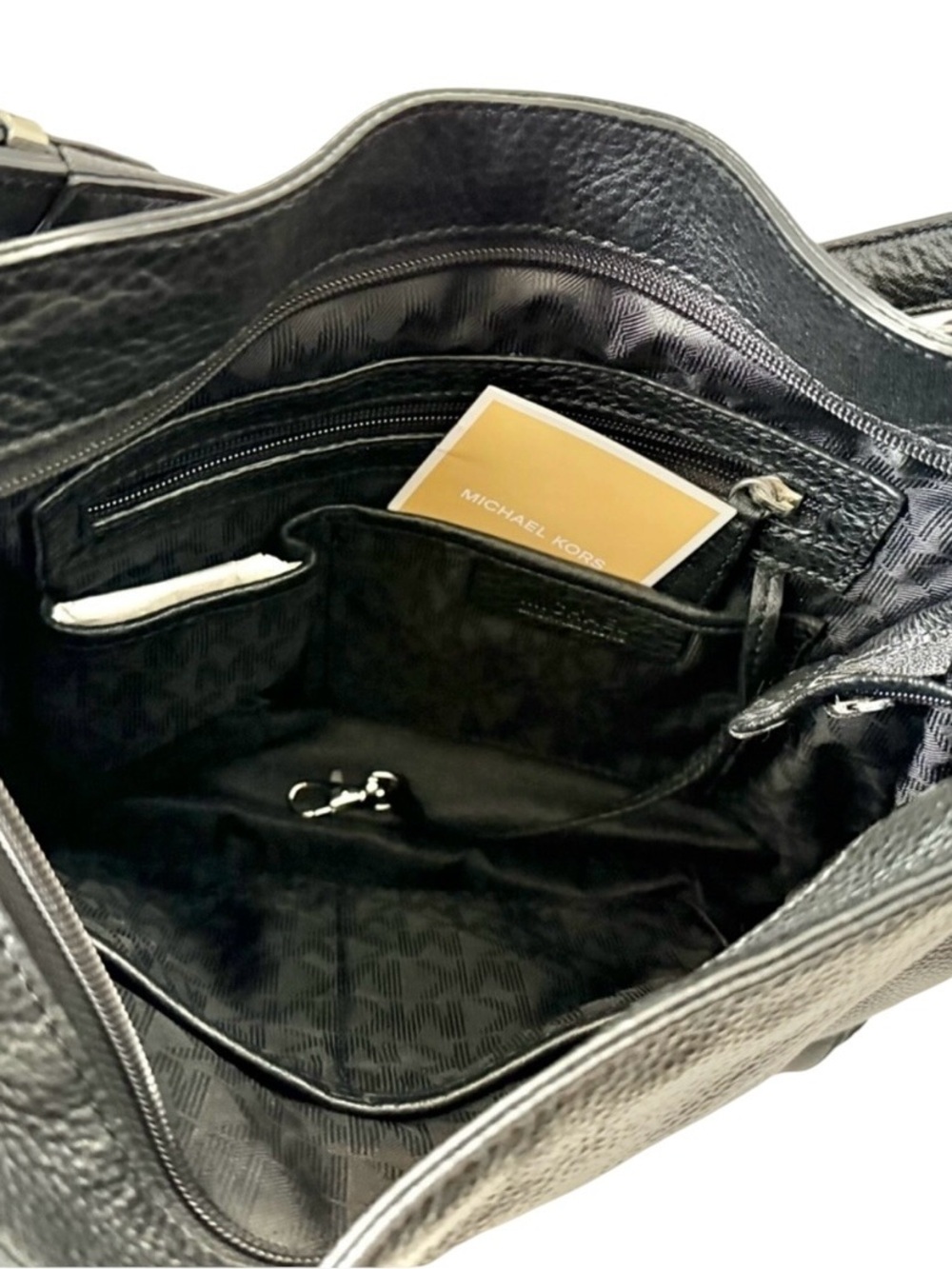 Michael Kors Essex Large Convertible Leather Shoulder Bag Black - Picture 4 of 10
